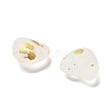 Frosted Transparent Acrylic Beads OACR-F013-10-2