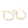 Brass Hoop Earrings X-KK-S341-84-2