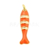 Brass Enamel Pendants KK-H527-05A-G03-1