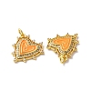 Rack Plating Brass Micro Pave Clear Cubic Zirconia Charms KK-D074-04G-01-3