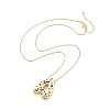 Brass Micro Pave Cubic Zirconia Letter Pendant Necklaces LS-KK-Z069-01G-A-2