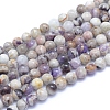 Natural Chevron Amethyst Beads Strands X-G-L552H-06A-1