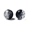 Transparent Crackle Acrylic Beads CACR-N002-24B-4