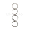Brass Micro Pave Cubic Zirconia Plain Band Finger Rings for Women RJEW-P160-01I-P-5