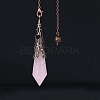 Natural Rose Quartz Dowsing Pendulum Big Pendants PW-WGF0B2B-05-1