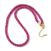 5MM Nylon Twisted Cord Necklace Making FIND-G096-01G-17-1