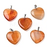 Natural Carnelian Pendants X-G-G956-B52-FF-1