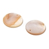 Natural White Shell Mother of Pearl Shell Pendants X-SSHEL-D080-2