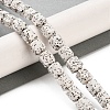 Imitation Bodhi Glazed Porcelain Beads Strands PORC-H011-03-2