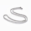 304 Stainless Steel Box Chain Necklaces NJEW-F248-04A-P-1