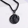 Cool Men's 304 Stainless Steel Moon Sun Yin-yang Pendant Necklaces LE7690-3-1