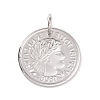 Non-Tarnish 304 Stainless Steel Coin Pendants LS-STAS-F183-05P-2