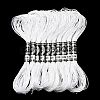 10 Skeins 12-Ply Metallic Polyester Embroidery Floss OCOR-Q057-A19-1
