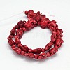 Dyed Synthetic Turquoise Beads Strands G-M152-M-B-3