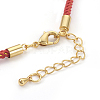 Adjustable Nylon Cord Bracelet Making MAK-F026-B01-G-2