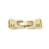 Brass Fold Over Clasps KK-U059-11G-1