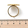 Flat Round 304 Stainless Steel White Shell Finger Rings for Women RJEW-G346-08G-02-5