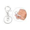 Iron & Alloy Lobster Claw Clasp Keychain KEYC-SZC0002-01S-2
