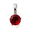 Brass Micro Pave Cubic Zirconia Charms KK-D356-05C-P-1