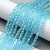 Transparent Glass Beads Strands EGLA-A039-T2mm-D20-4
