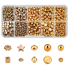 1240Pcs 10 Style CCB Plastic Beads CCB-CA0001-07-1