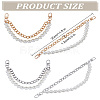 2Pcs 2 Colors Imitation Pearl Beads Bag Straps FIND-LP0004-55-2