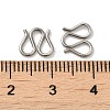 Non-Tarnish 304 Stainless Steel S-hook Clasps STAS-P336-01P-3