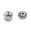 Tibetan Style Alloy Bead Caps TIBEB-S039-054AS-RS-2