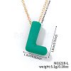 Alloy Initial Pendant Necklaces RS8745-12-1