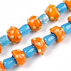 Handmade Lampwork Beads Strands LAMP-N024-09G-2