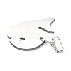 430 Stainless Steel Dolphin Shaped Table Cover Tablecloth Weights STAS-WH0015-14P-2