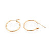 304 Stainless Steel Hoop Earrings EJEW-T048-25B-G-3