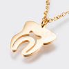 304 Stainless Steel Pendant Necklaces NJEW-F207-04G-2