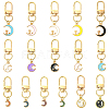 16Pcs Alloy Enamel Pendant Decorations HJEW-YW00249-1