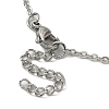 201 Stainless Steel Macrame Pouch Empty Stone Holder Necklace Making with 304 Stainless Steel Chains NJEW-JN04432-01-4