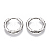 201 Stainless Steel Huggie Hoop Earrings STAS-S079-162C-2