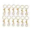 Brass Micro Pave Cubic Zirconia Keychain KEYC-JKC00796-1