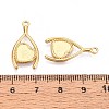 304 Stainless Steel Pendant Cabochon Settings STAS-T067-07G-3
