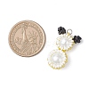 Glass Seed Beaded Snowman Pendants PALLOY-MZ00888-05-2