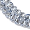 Electroplate Transparent Glass Beads Strands EGLA-B011-08A-PL04-3