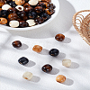 Wood European Beads WOOD-LP0001-12-1