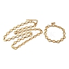 304 Stainless Steel Link Chain Bracelet & Necklace Jewelry Sets SJEW-L199-20G-4