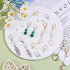 20 Pairs 2 Colors Brass Earring Hooks KK-SZ0002-42-4