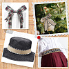2 Rolls 2 Colors Imitation Burlap Ribbon DIY-CY0001-75-4