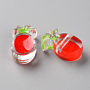 Transparent Enamel Acrylic Beads TACR-S155-002F-2