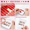 20Pcs Transparent Plastic Nail Art Tool Storage Box CON-BC0007-03C-4