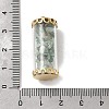 Glass Tube with Natural Green Aventurine Chip Beads Inside Pendants LS-FIND-B054-01G-03-3