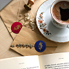 Brass Wax Seal Stamp with Handle AJEW-WH0184-0519-3