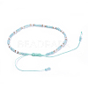 Adjustable Nylon Thread Braided Beads Bracelets BJEW-JB04377-4
