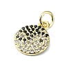 Brass Micro Pave Colorful Cubic Zirconia Pendant KK-H475-05G-2